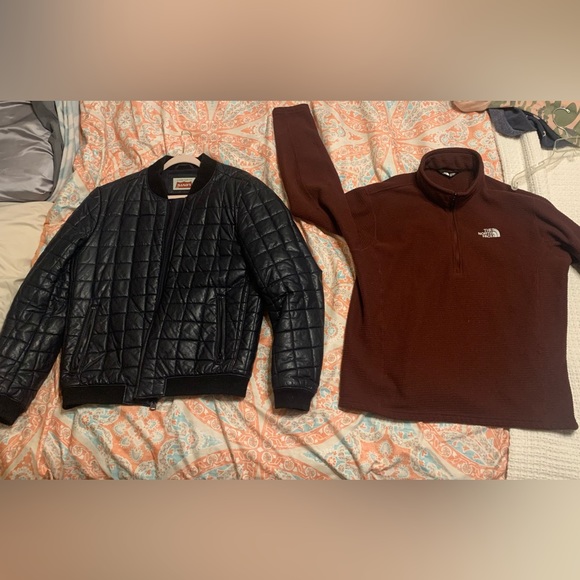 Levi's Faux Leather Diamond Quilted Bomber Jacket - Picture 6 of 6